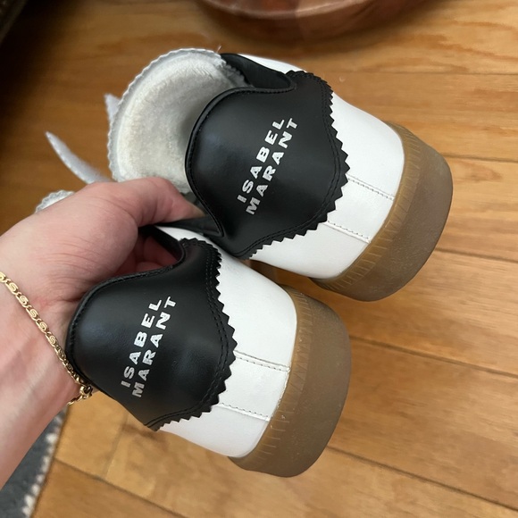 Isabel Marant Beth Perforated Leather Grip-Strap Sneaker Size 39 (US 8) - Picture 4 of 8